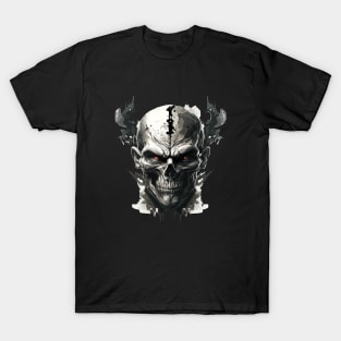 Skull Wild Life Painting Dark Character Spirit T-Shirt